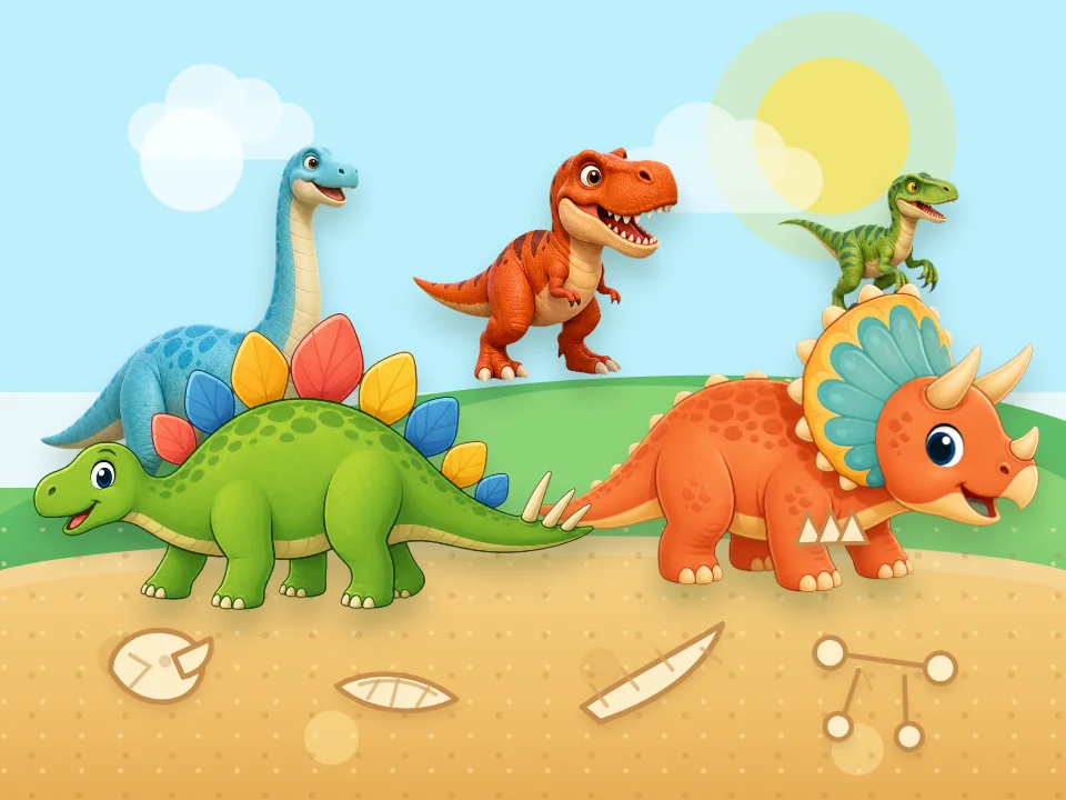 Dino Dig Puzzles screenshot